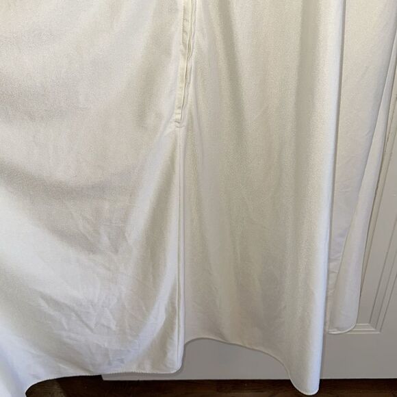 Vintage Robert Chiha-Rosenfeld off white Qiana nylon long zip front kaftan robe - Picture 6 of 10